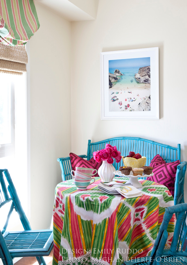 Painted Wicker Furniture Kitchen Transitional with Colorful Kitchens Kitchen Nook