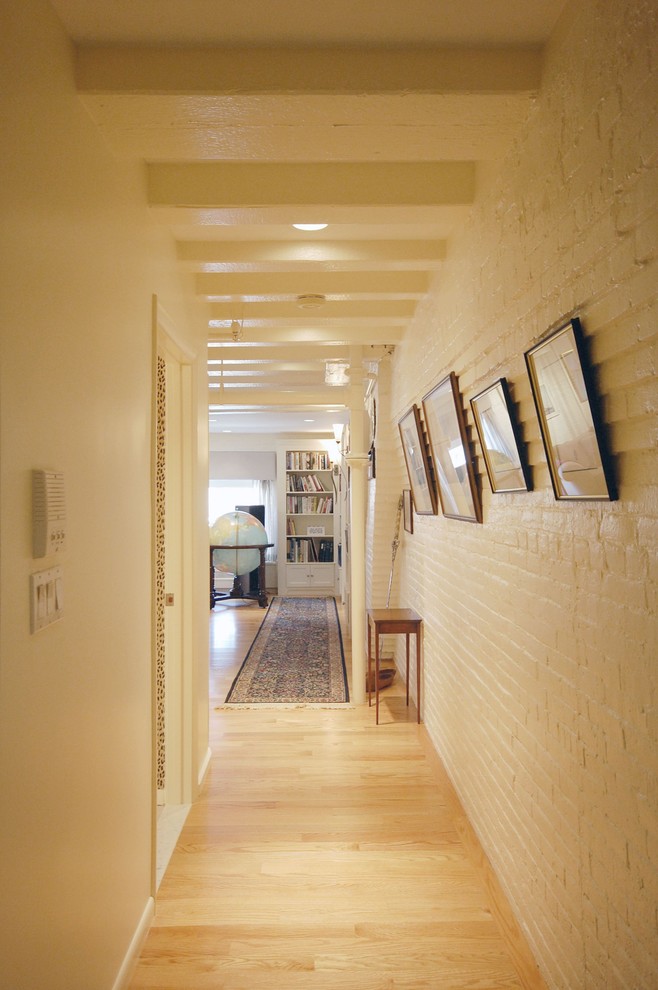 Painting Brick House Hall Rustic with Brick Wall Exposed Beams