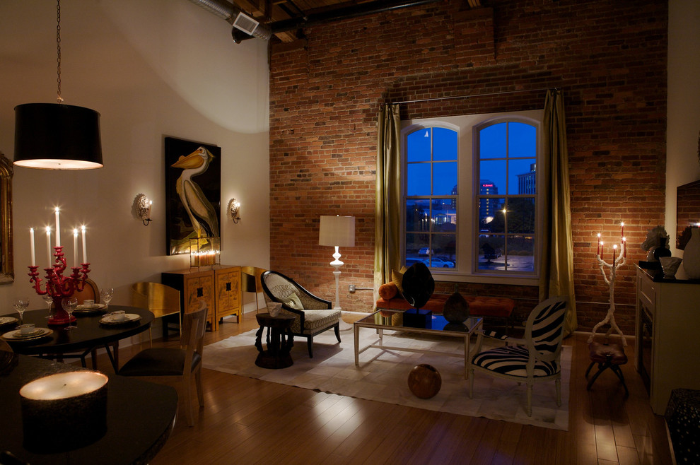 Painting Brick Walls Living Room Industrial with Audubon Painting Candelabra Candle