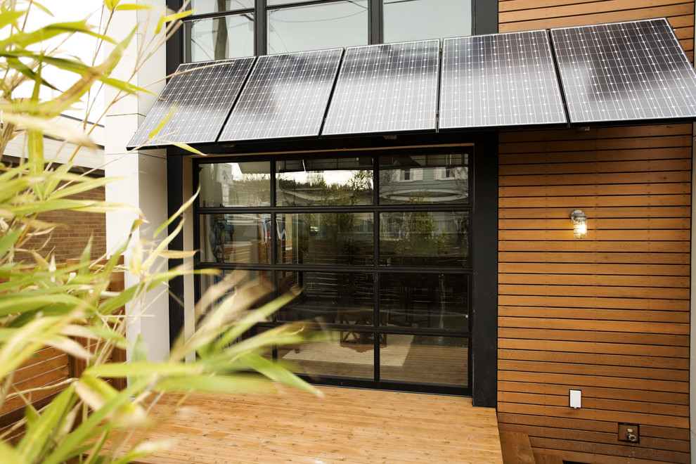 Painting Paneling Ideas Exterior Modern with Awning Deck Geometric Geometry