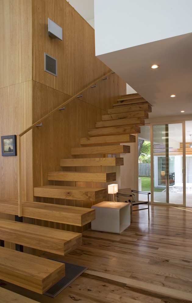 Painting Stair Treads Staircase Modern with Banister Ceiling Lighting End