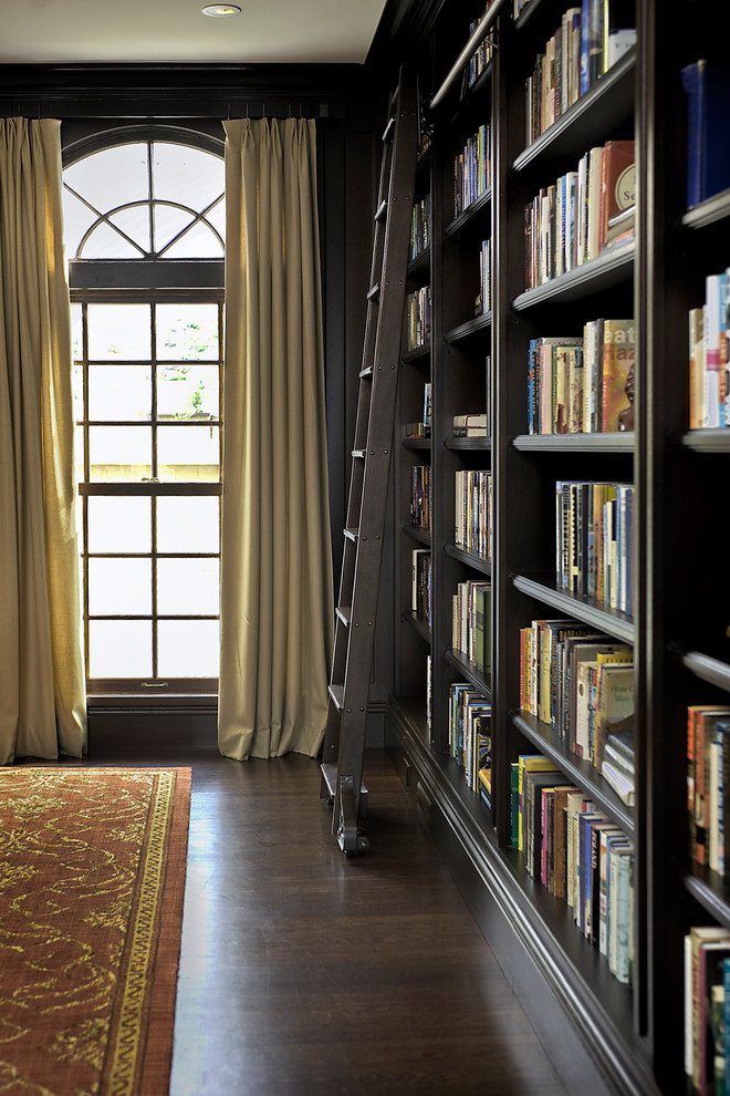 Palladian Window Treatments Living Room Traditional with Area Rug Bookcase Bookshelves