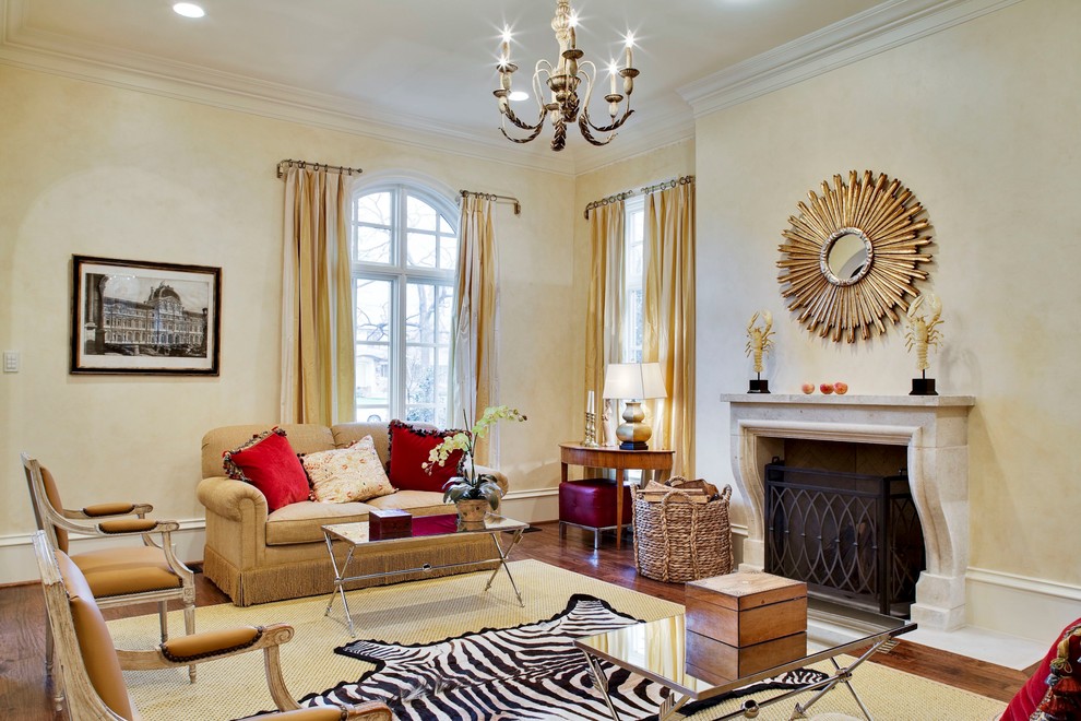 palladian window treatments Living Room Traditional with none