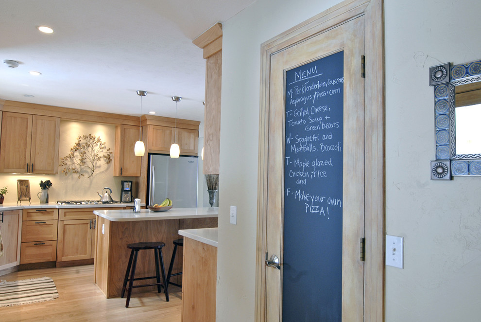 Pantry Door Ideas Kitchen Traditional with Chalkboard 