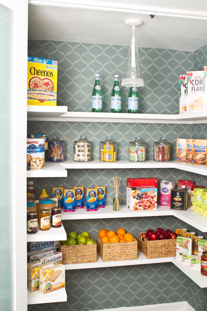 Pantry Shelving Plans Kitchen Transitional with Basket Storage Flos Food