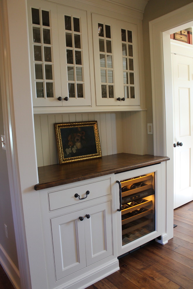 Pantry Storage Cabinet Spaces Farmhouse with Beverage Refrigerator Butlers Pantry
