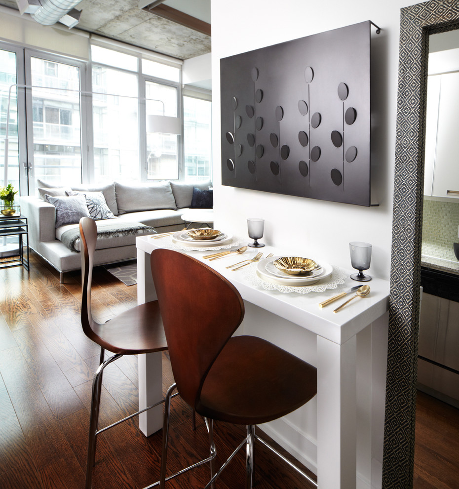 Parsons Console Table Dining Room Contemporary with Brass Breakfast Bar Chairs
