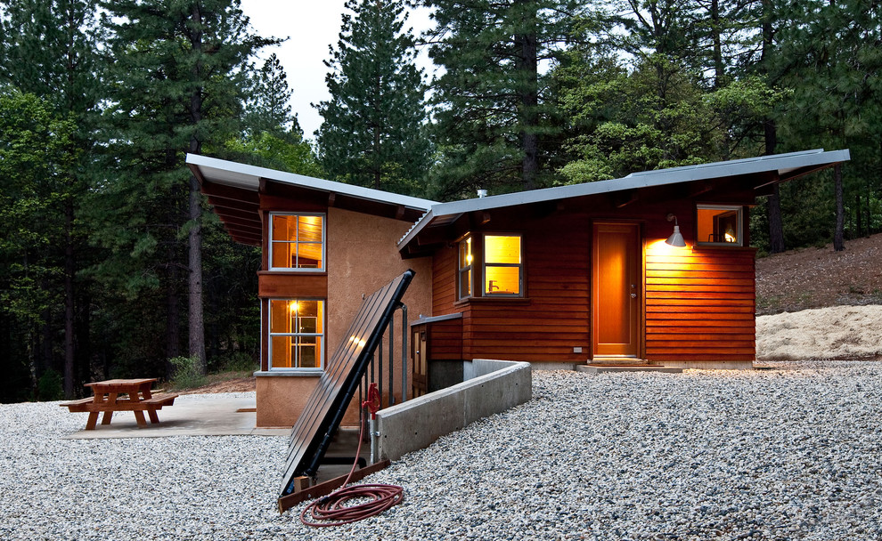 Passive Solar House Plans Exterior Rustic with Arkin Tilt Architects Butterfly