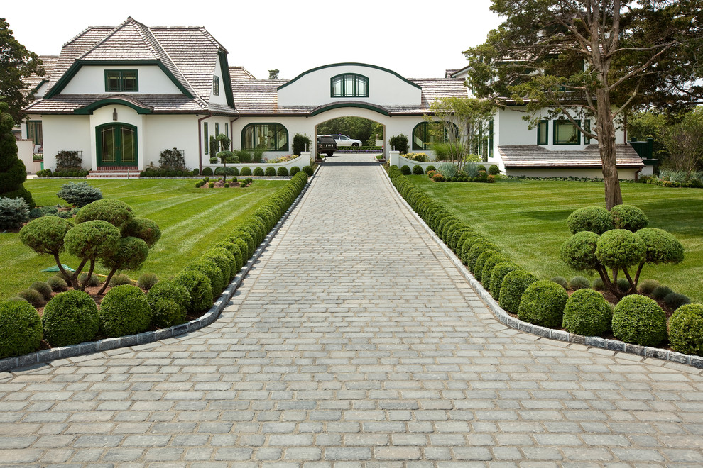 Patio Designs with Pavers Landscape Traditional with Arched Doors Arched Windows