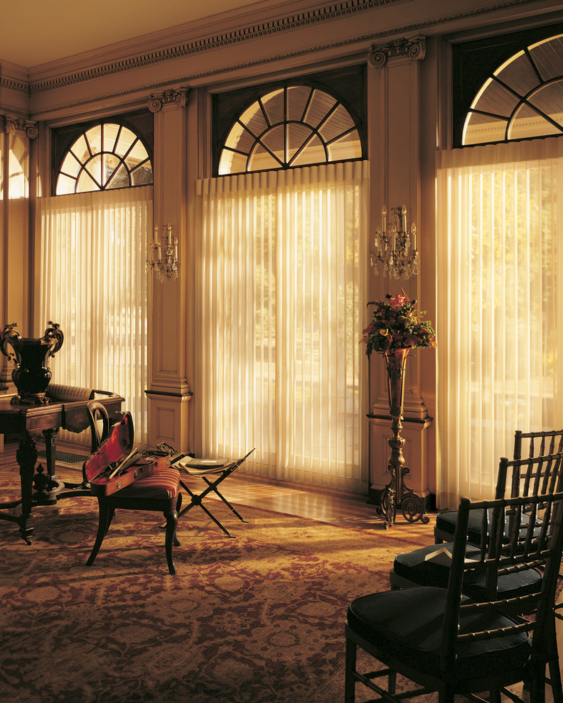 Patio Door Window Coverings Spaces Eclectic with Hunter Douglas Patio Door3