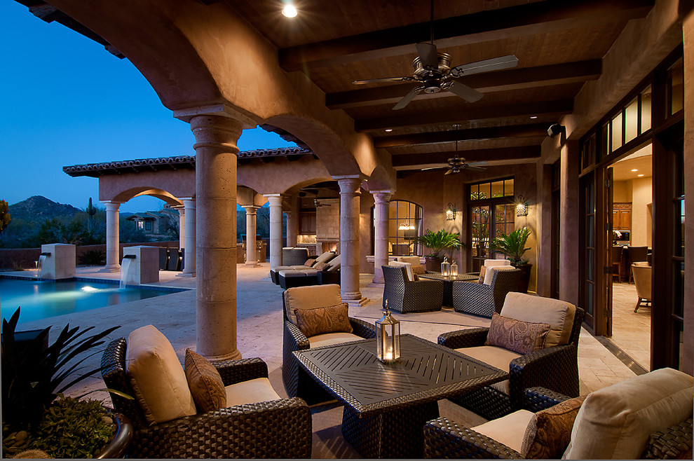 Patio Furniture Images Patio Mediterranean with Arches Beams Ceiling Fan