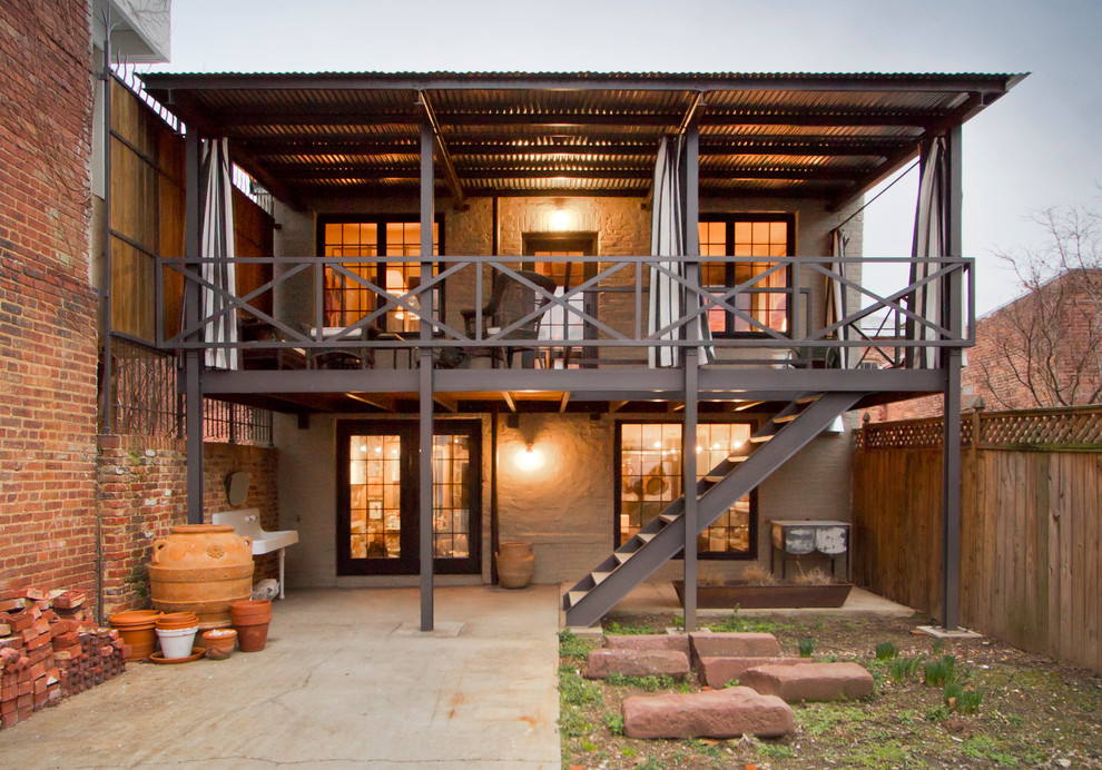Patio Roof Designs Deck Industrial with 2 Story Porch Balcony1