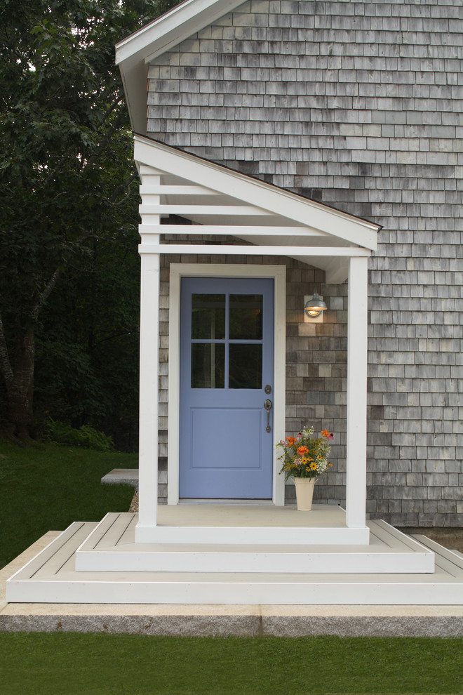 Patio Roof Designs Porch Contemporary with Architect Barn Blue Door1