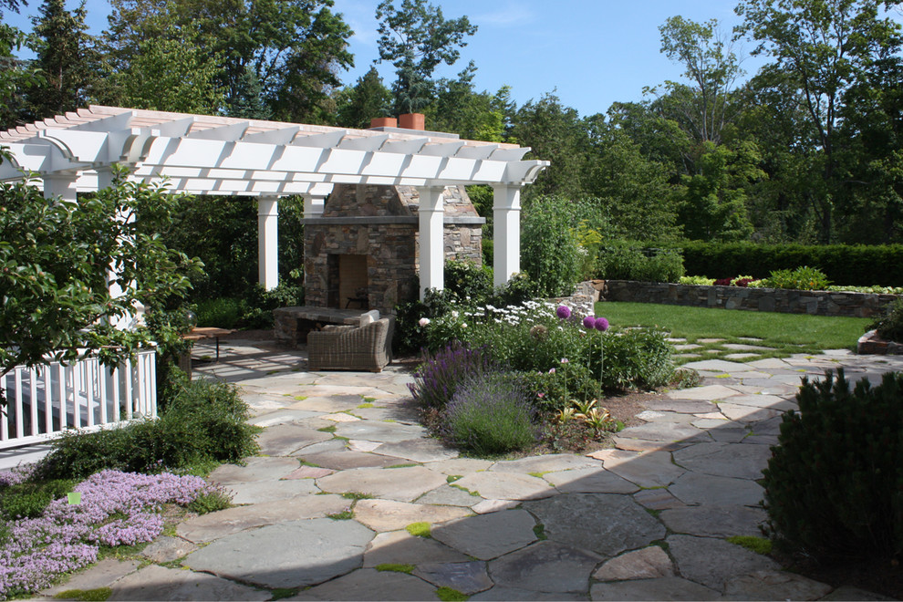 Patio Shade Structures Patio Traditional with Garden Wall Grass Lawn