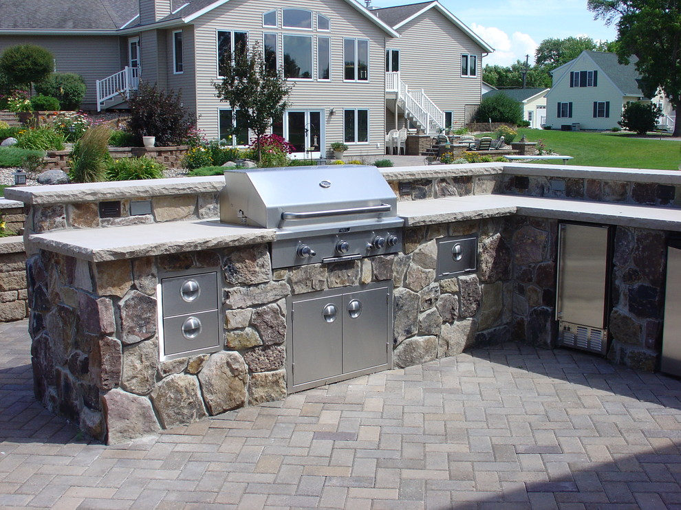Paver Patio Pictures Patio Traditional with Outdoor Kitchen Outdoor Living1