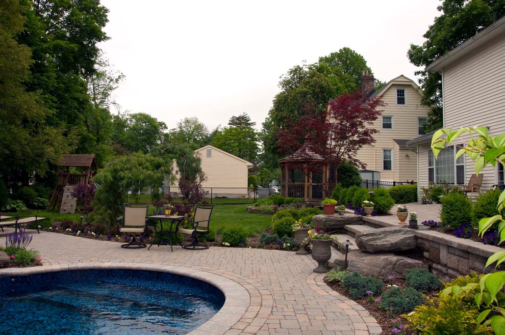 Paver Patio Pictures Pool Traditional with Custom Landscape Nj Landscape