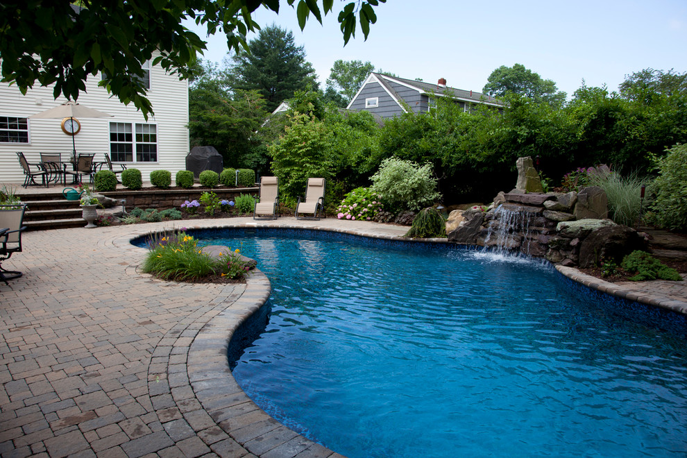 Paver Patio Pictures Pool Traditional with Custom Landscape Nj Landscape1