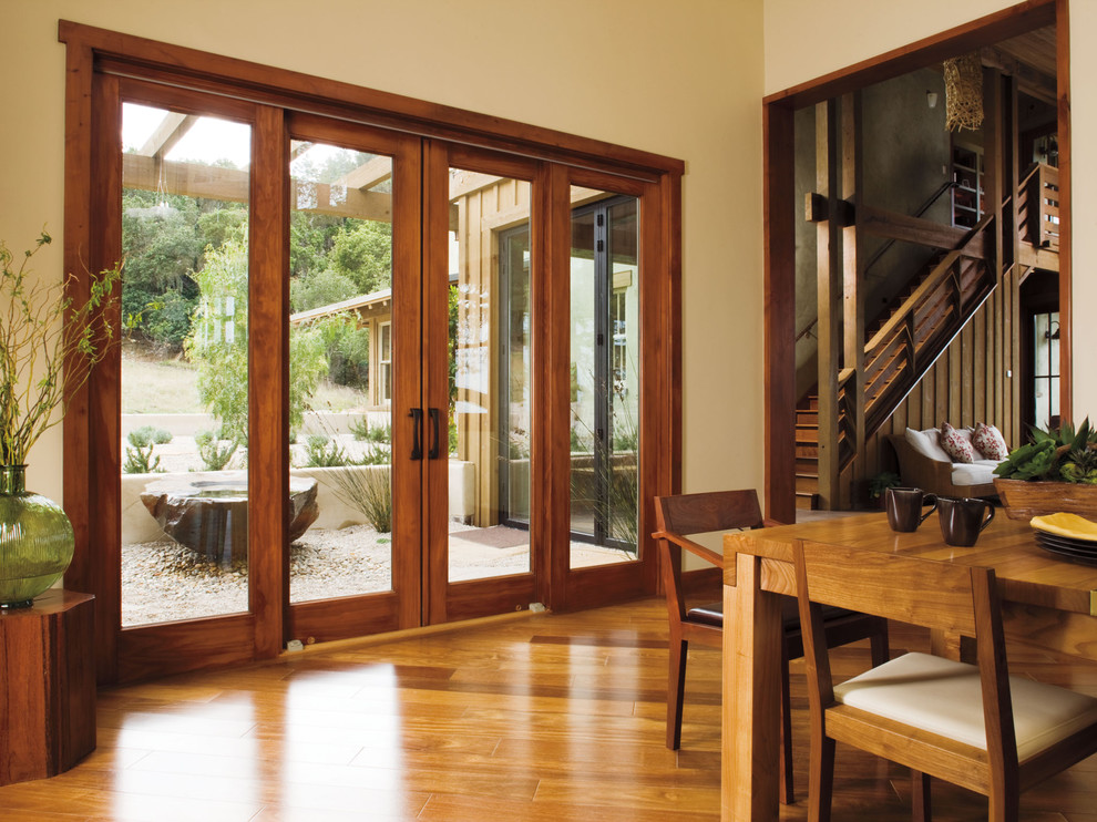 Pella Sliding Doors Dining Room Traditional with 4 Panel Architect Series