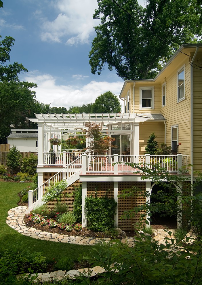 Pergolas on Decks Porch Traditional with Arbor Ceiling Fan Deck