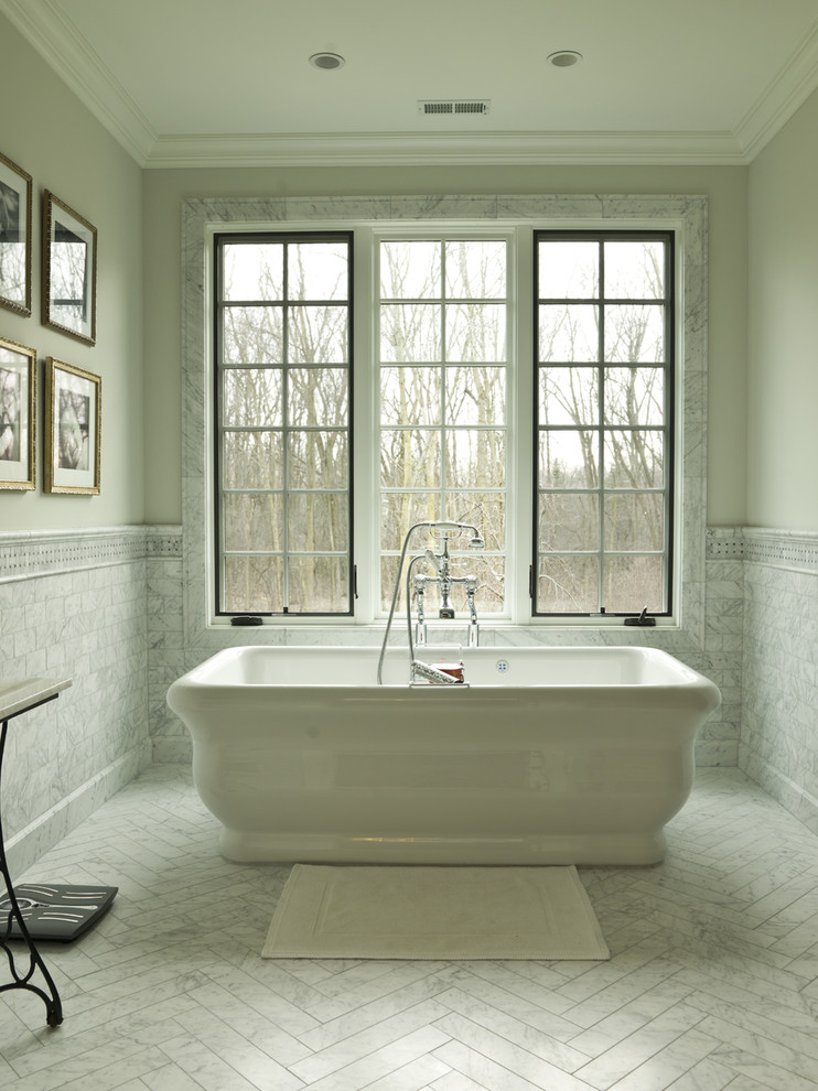 Perrin and Rowe Bathroom Traditional with Artwork Bathroom Tile Crown