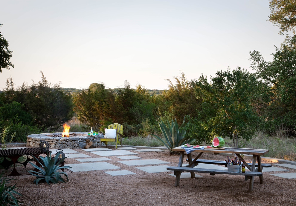 Picnic Table Ideas Landscape Farmhouse with Farmhouse Firepit Gravel Patio