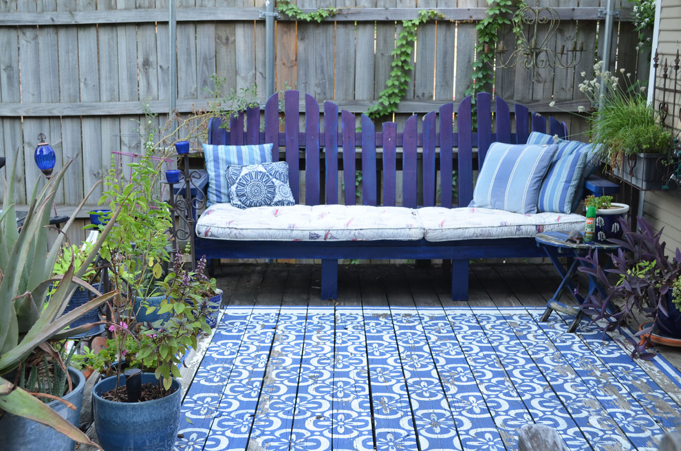 Pictures of Painted Decks Deck Traditional with Adirondak Bench Blue Blue