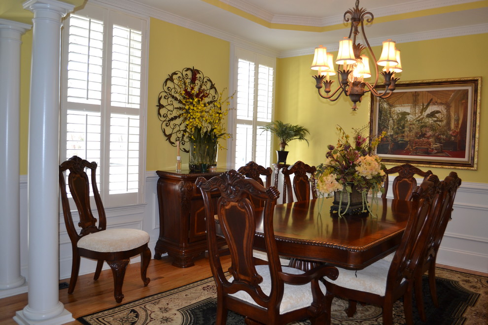 Pictures of Plantation Shutters Dining Room Traditional with Buffet Chandalier Dining Room