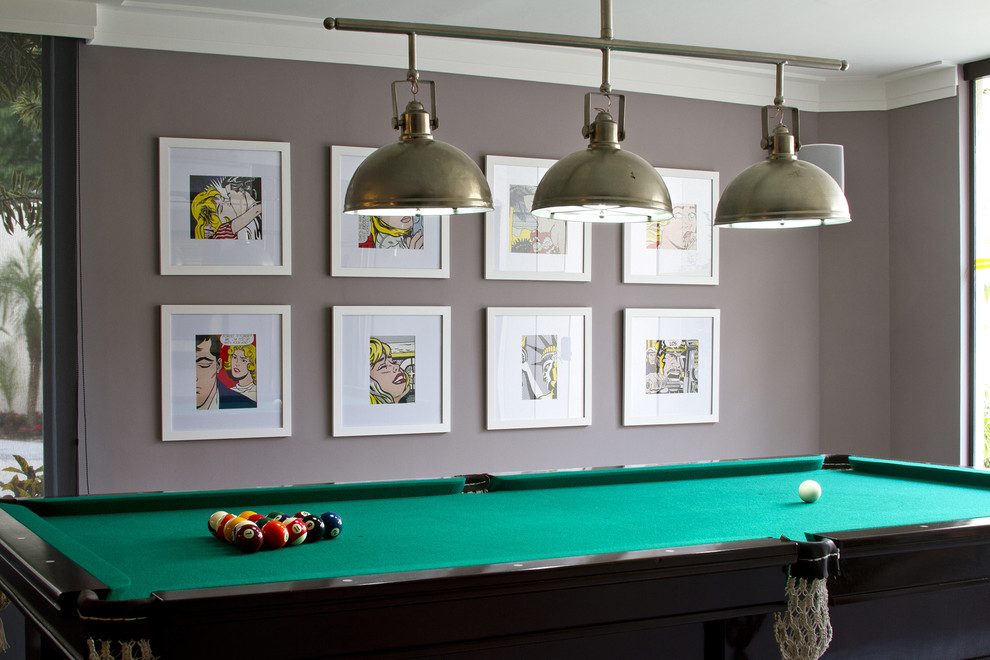 Pictures of Pool Tables Basement Contemporary with None 