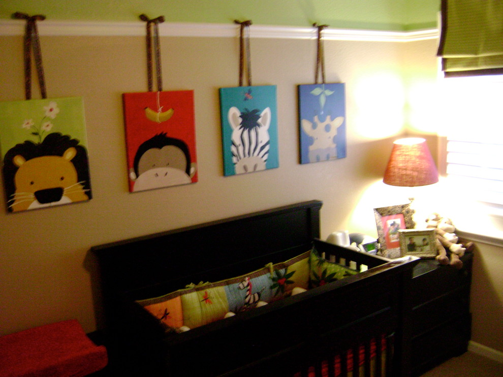 Pictures of Roman Shades Kids Eclectic with Animal Print Accents Baby1