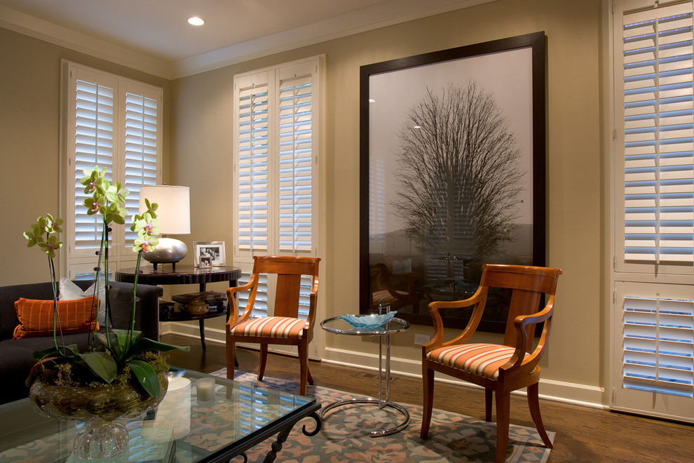 Pictures of Shutters Living Room Eclectic with Area Rug Ceiling Lighting