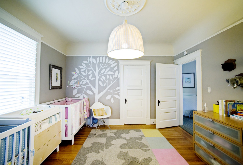 Pictures of Shutters Nursery Eclectic with Area Rug Ceiling Lamp