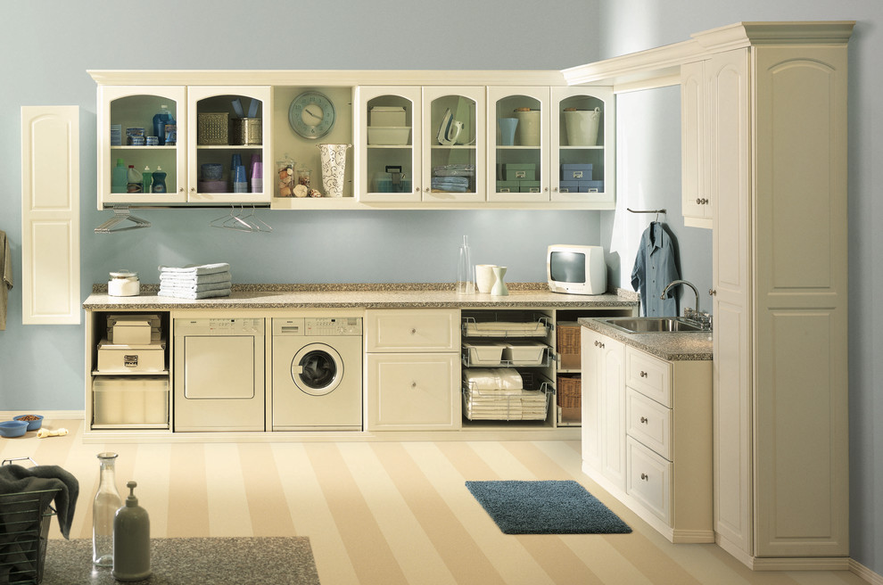 Pictures of Tile Floors Laundry Room Transitional with Custom Made Interior Design Details