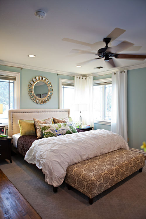 Pintuck Duvet Cover Bedroom Eclectic with White Upholstered Headboard 