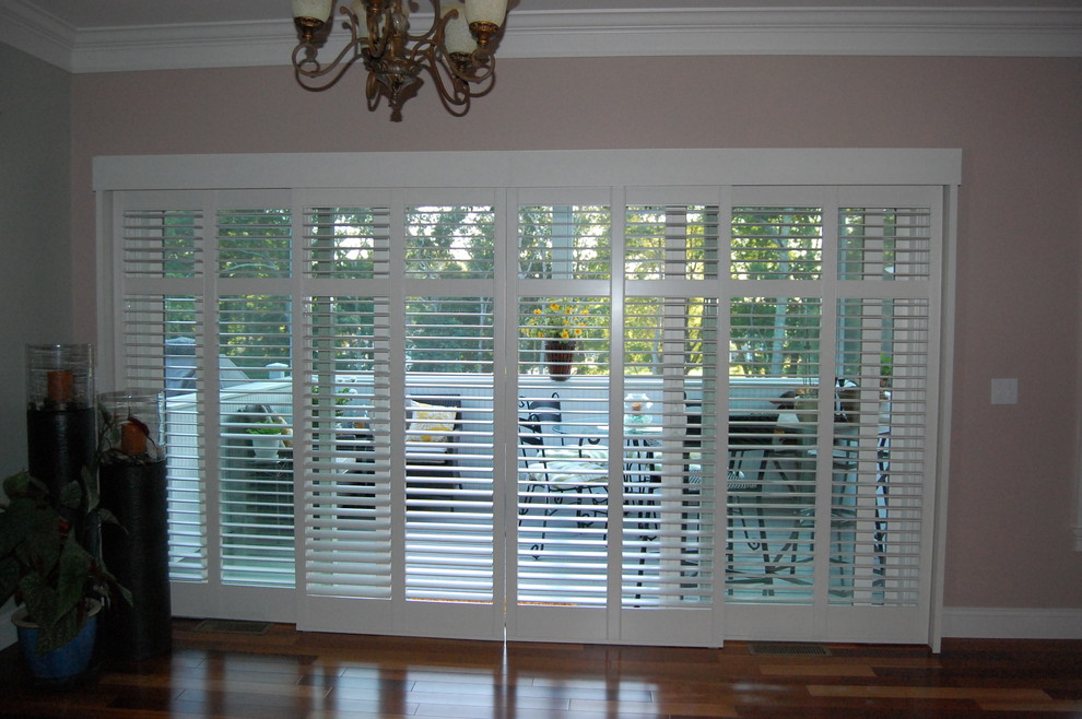 Plantation Shutters for French Doors Porch Traditional with Cafe Shutters Corner Window