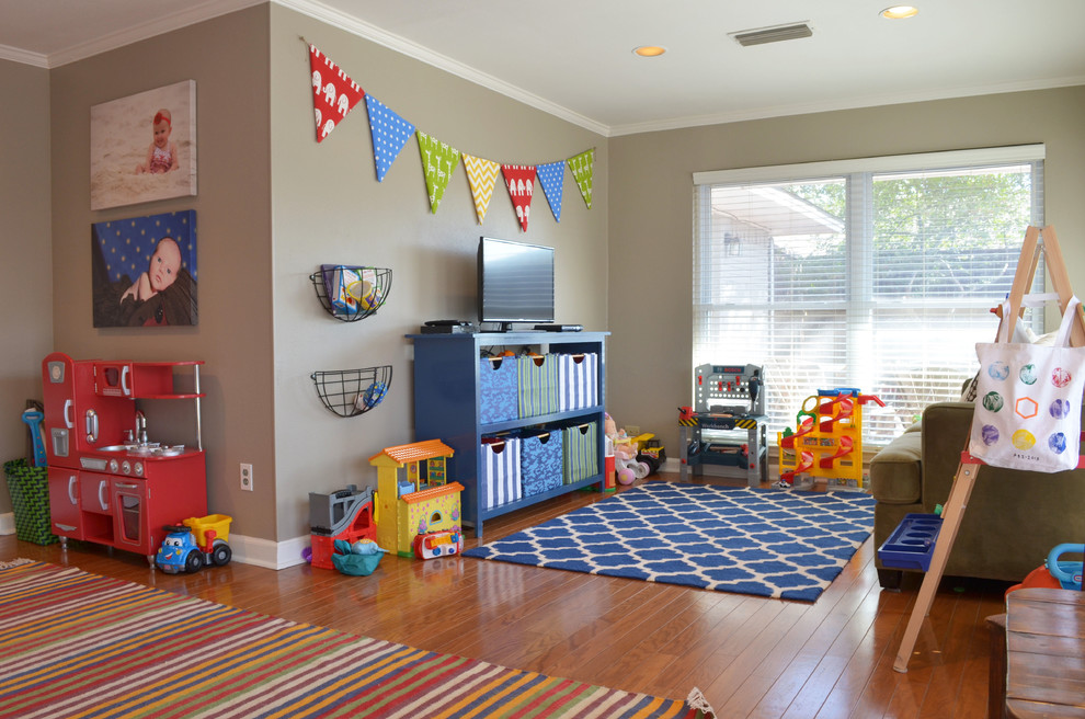 Playroom Flooring Ideas Kids Traditional with Blue Bookcase Bright Children