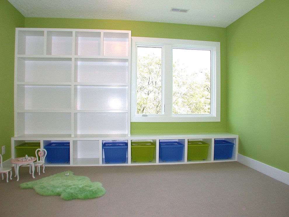 Playroom Storage Ideas Kids Contemporary with None 