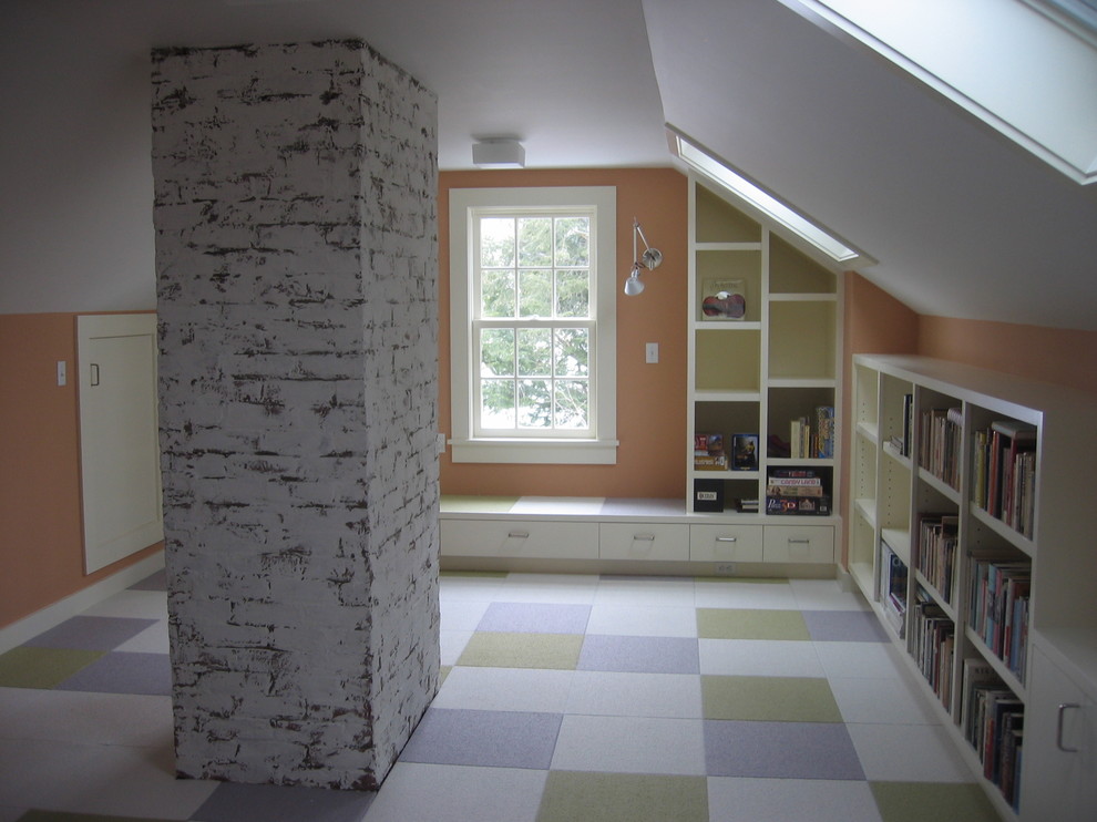 Playroom Storage Ideas Spaces Contemporary with None 