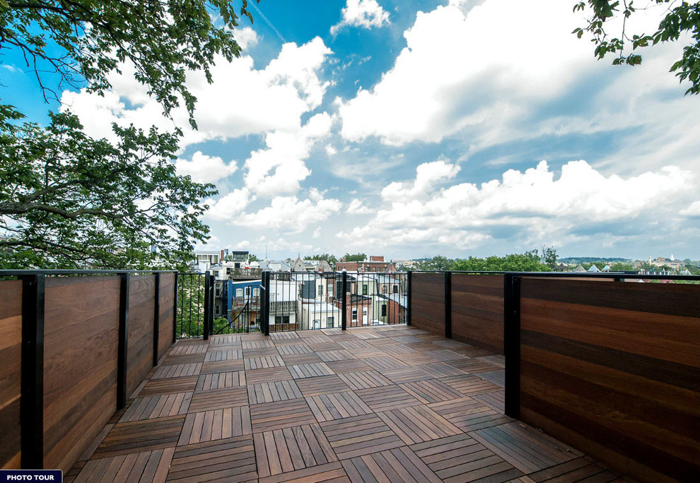 Plexiglass Deck Railing Deck Modern with None 