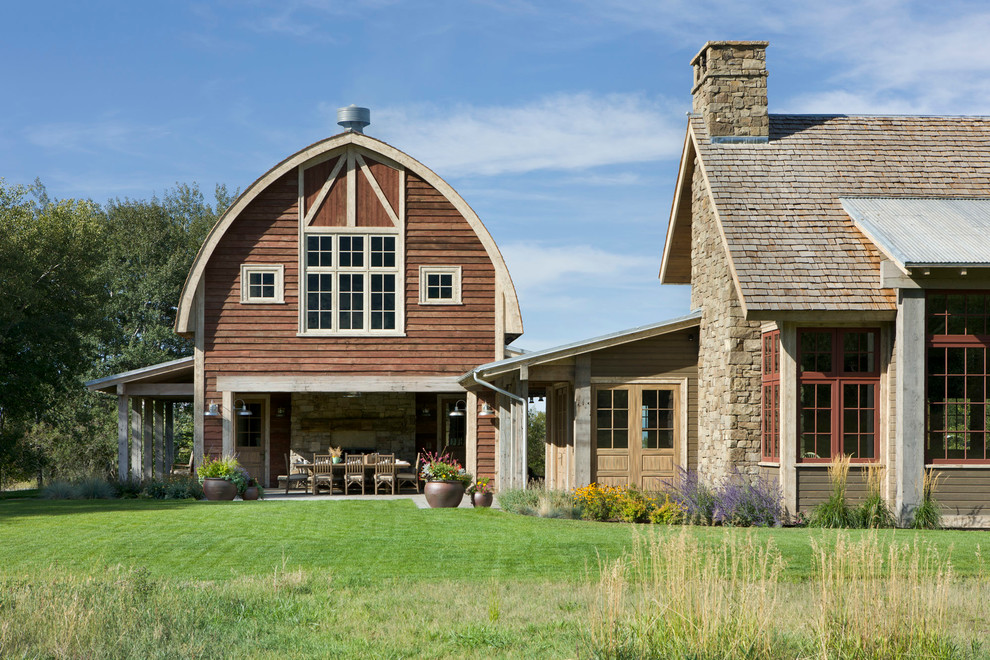 Pole Barn House Plans Exterior Farmhouse with Arched Roof Barn Barn