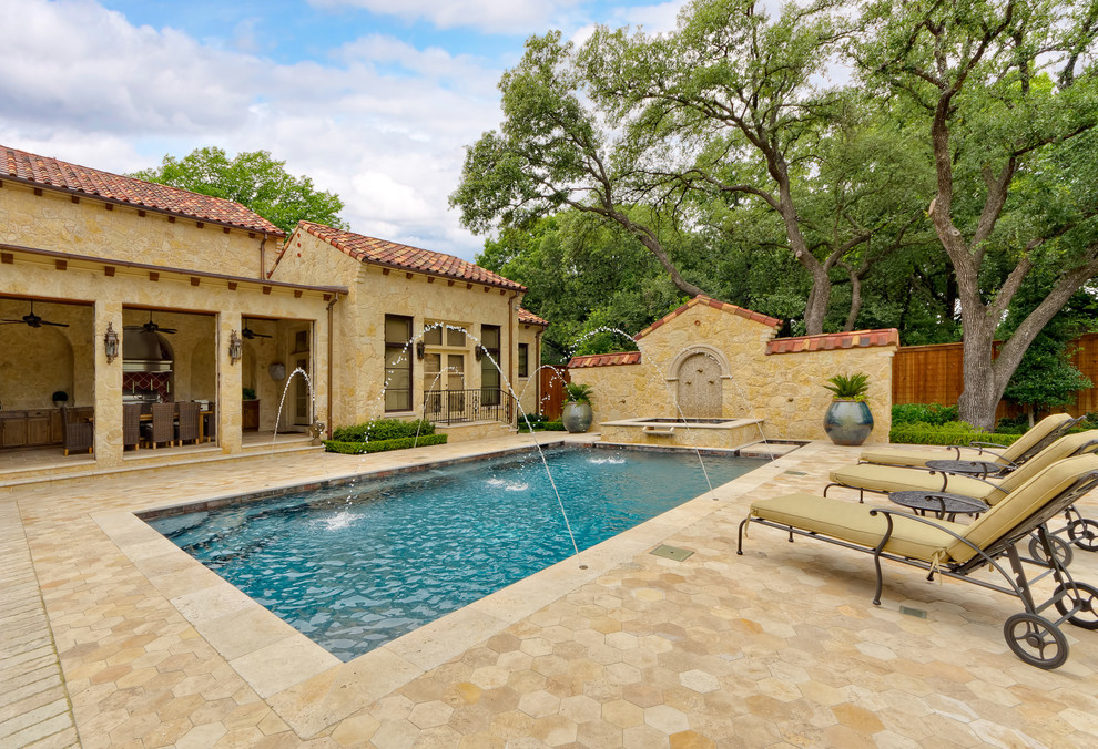 Pool Cabana Ideas Pool Mediterranean with Al Fresco Antique Limestone
