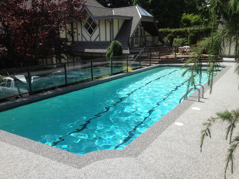 Pool Deck Resurfacing Spaces Traditional with Cracked Concrete Hot Tub