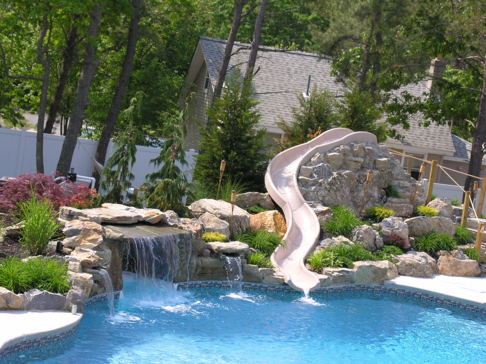 Pool Designs with Slides Pool Modern with Custom Pool Pool Builder