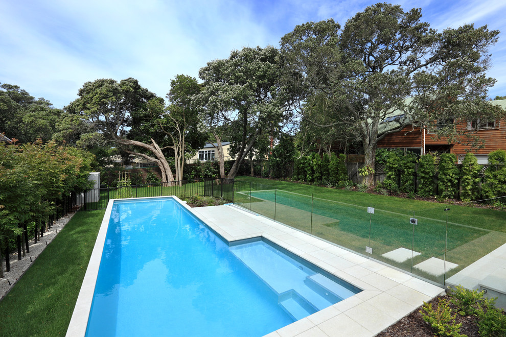 Pool Fencing Ideas Pool Contemporary with Garden Fencing Grass Hedgerow
