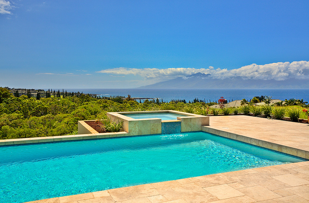 Pool Plaster Colors Pool Tropical with Hot Tub Never Ending