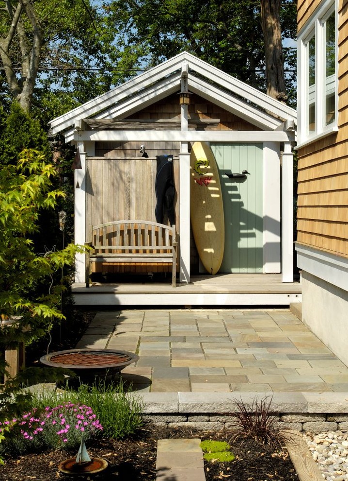Pool Pump Cover Patio Eclectic with Arts and Crafts Style