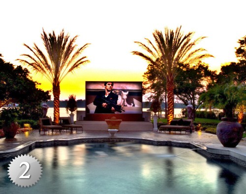 Pool Renovation Ideas Home Theater with Outdoor Home Theater 