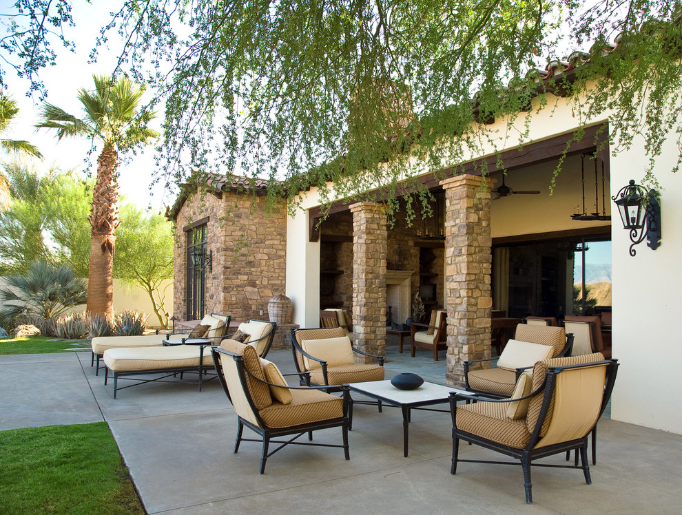 Porch Column Ideas Exterior Mediterranean with Courtyard Covered Patio Desert