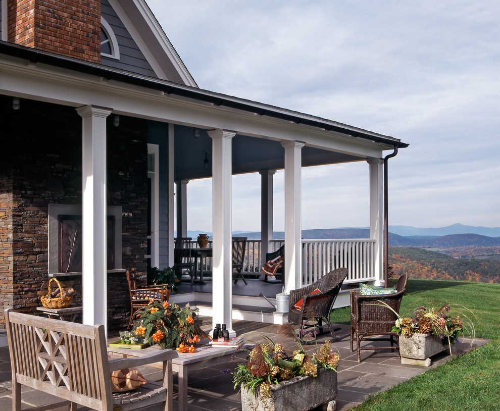 Porch Column Ideas Porch Traditional with Acres of Land Back