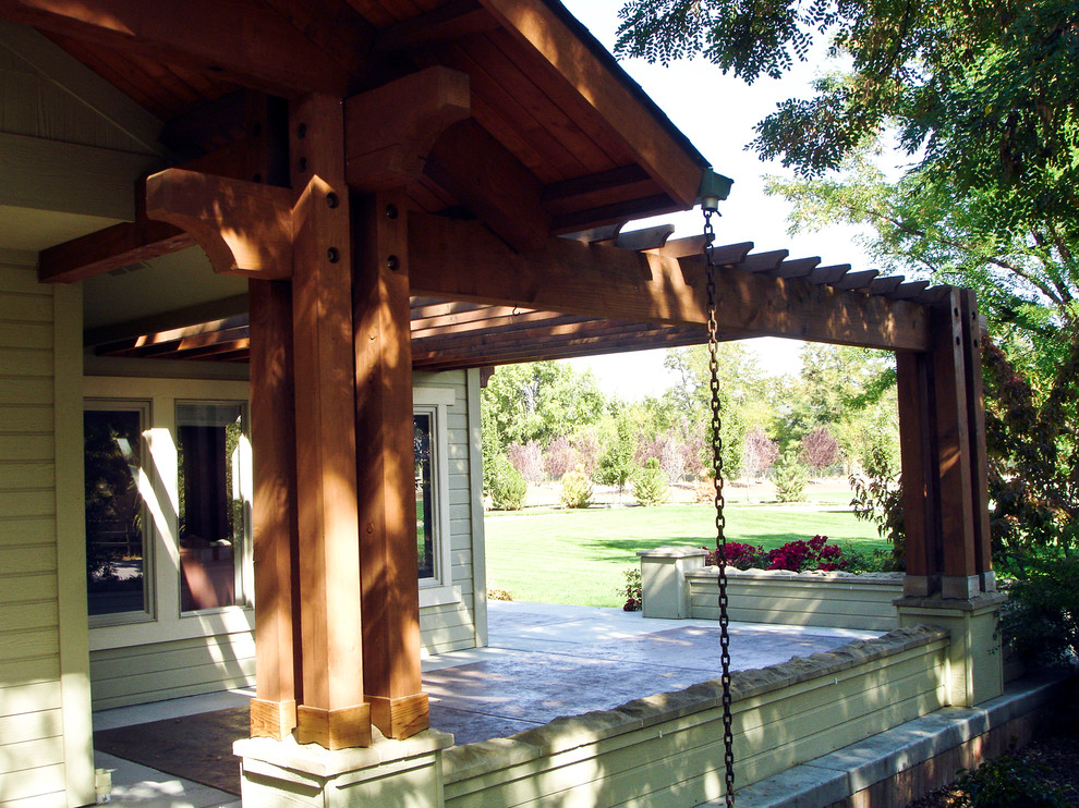 Porch Posts Ideas Porch Traditional with Built Up Columns Craftsman