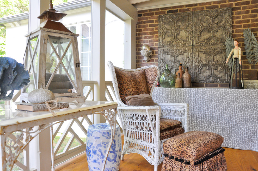 Porch Railing Designs Porch Eclectic with Blue and White Garden